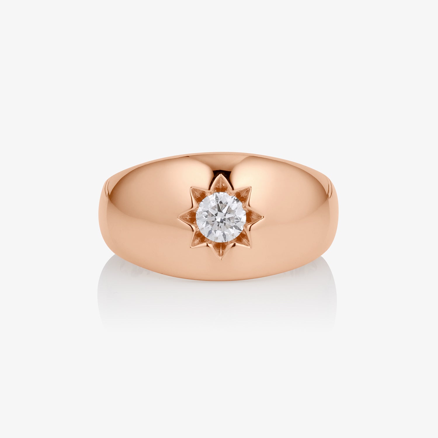 Star Diamond Dome Ring