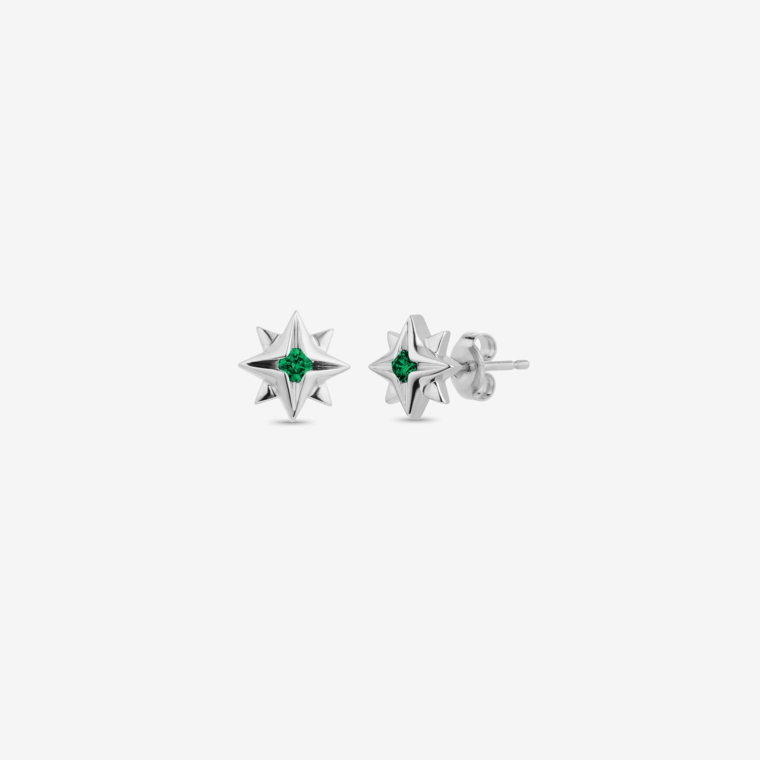 North Star Emerald Studs