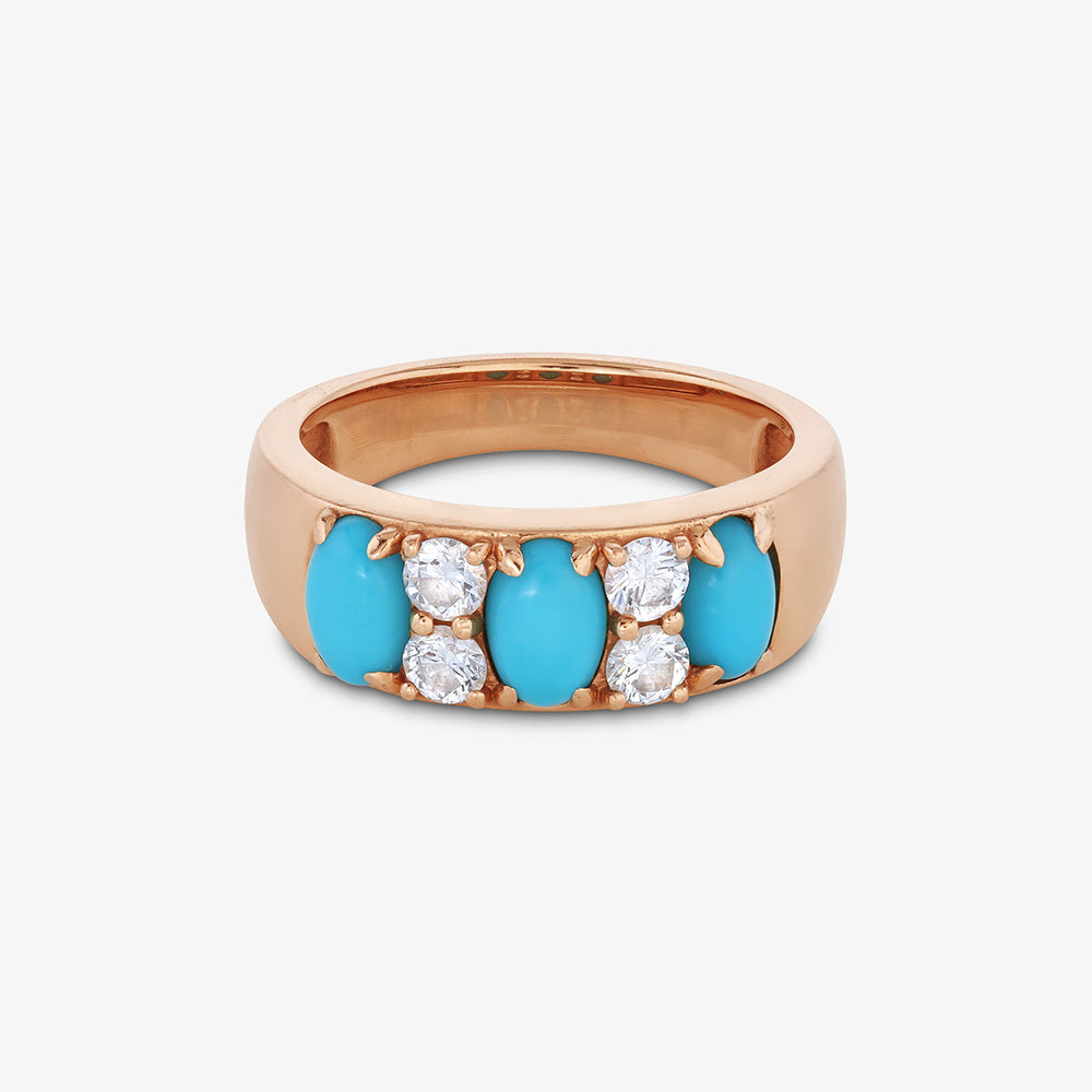 Billie Turquoise Diamond Ring