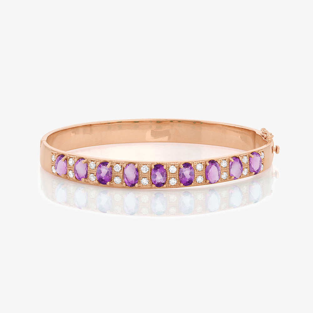 Roberta Amethyst Bangle